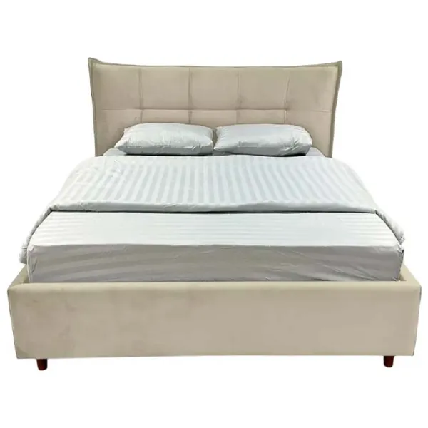 Кровать Crinela Premium Lesley Laguna 08 180 x 200 см / Фанера / Серо-Бежевый photo 2