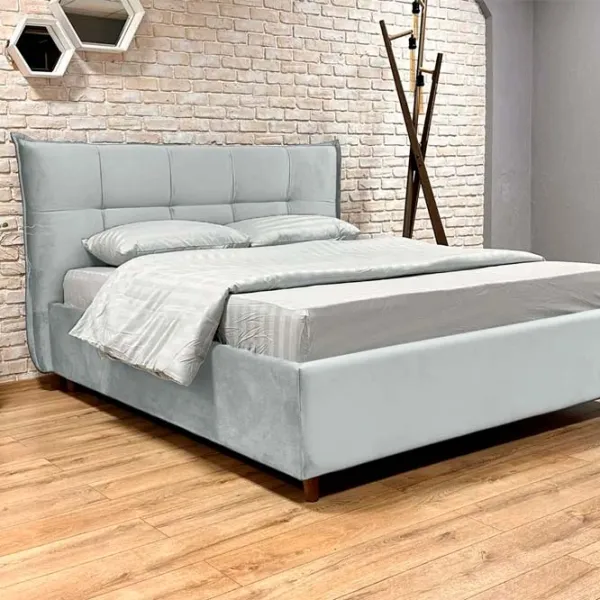 Кровать Crinela Premium Lesley Laguna 42 160 x 200 см / Фанера / Светло Серый photo 2