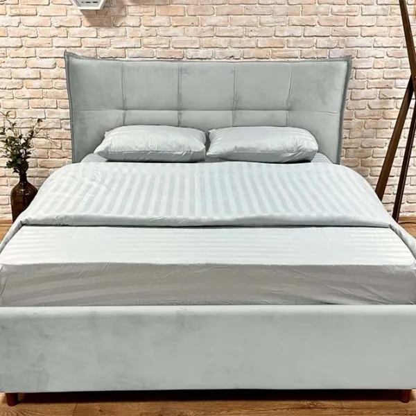 Кровать Crinela Premium Lesley Laguna 42 160 x 200 см / Фанера / Светло Серый photo 3