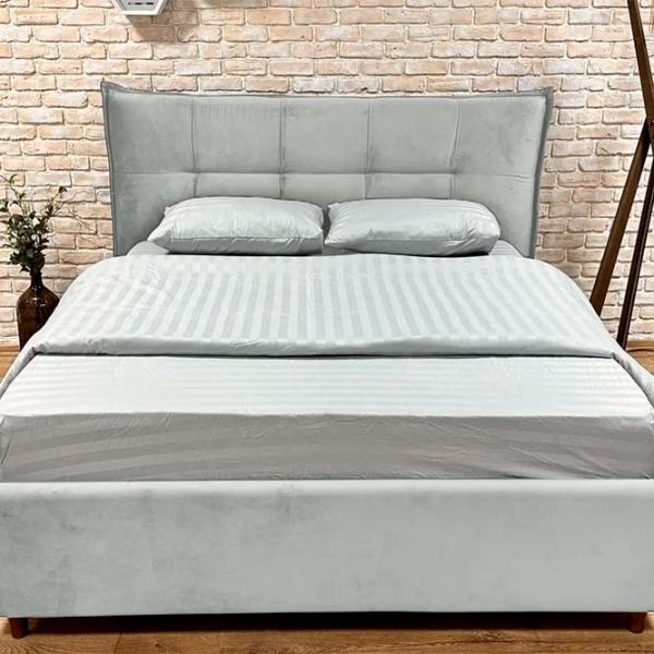 Кровать Crinela Premium Lesley Laguna 42 160 x 200 см / Фанера / Светло Серый photo 3