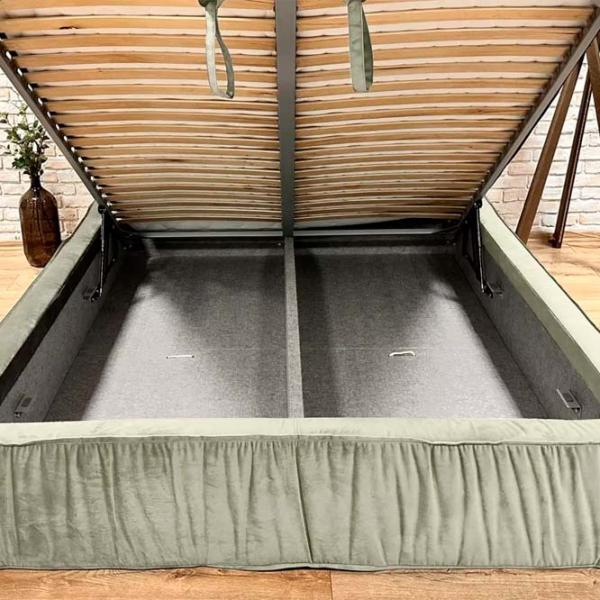 Кровать Crinela Premium Selina Laguna 09 160 x 200 см / Фанера / Каменно-серый photo 4