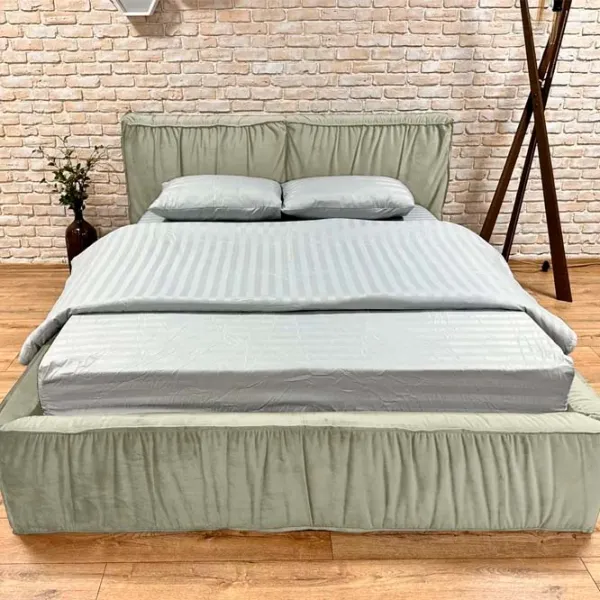 Кровать Crinela Premium Selina Laguna 09 180 x 200 см / Фанера / Каменно-серый photo 3