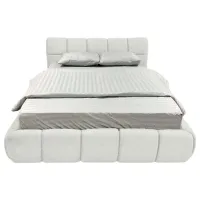 Кровать Crinela Premium Jenny Malibu 01 160 x 200 см / Фанера / Белый photo 3