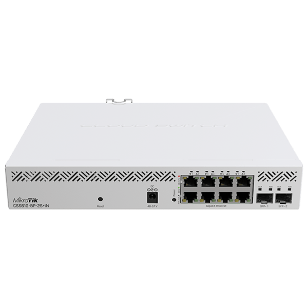 PoE Коммутатор Mikrotik CSS610-8P-2S+IN Белый photo 1