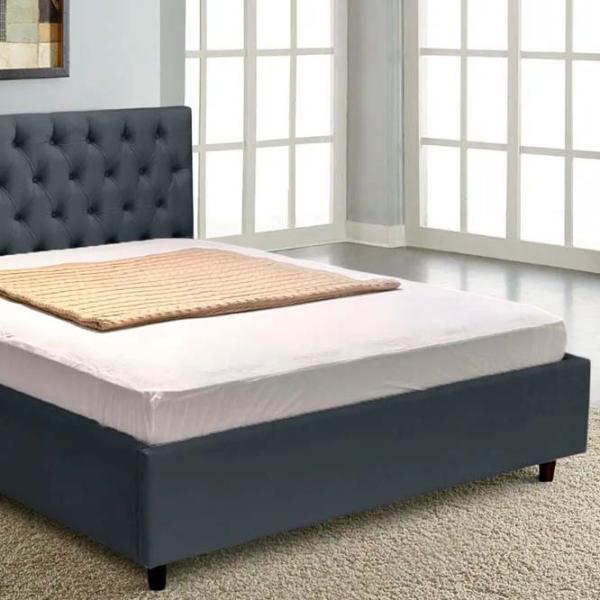 Кровать Crinela Confort Elena London 16 140 x 200 см / Фанера / Тёмно-серый photo 3