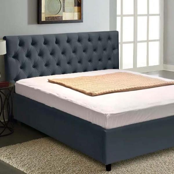 Кровать Crinela Confort Elena London 16 140 x 200 см / Фанера / Тёмно-серый photo 4