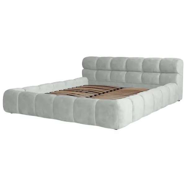 Кровать Crinela Premium Kelly Laguna 41 180 x 200 см / Фанера / Серебристо-серый photo 2