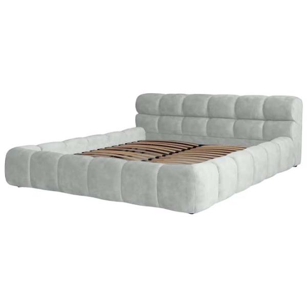 Кровать Crinela Premium Kelly Laguna 41 180 x 200 см / Фанера / Серебристо-серый photo 2