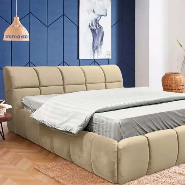 Кровать Crinela Lux Jenny Laguna 07 180 x 200 см / Фанера / Бежевый photo 4