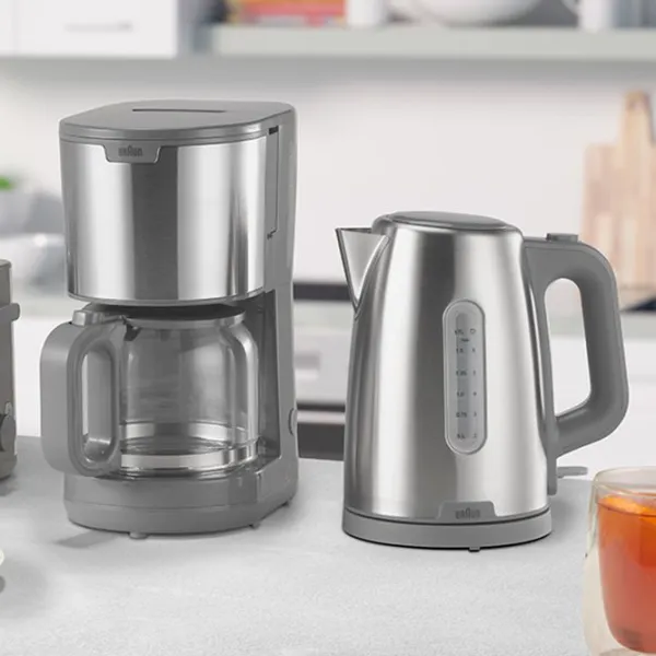 Ceainic electric Braun WK1500GY 1.7l / Ascuns / Inox photo 3