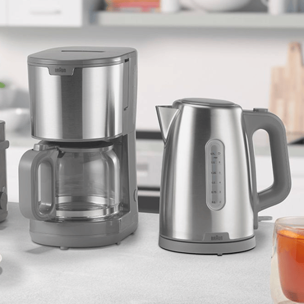 Ceainic electric Braun WK1500GY 1.7l / Ascuns / Inox photo 3