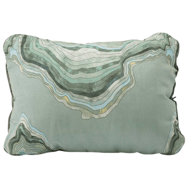 Pernă turistică Therm-A-Rest Compressible Pillow Cinch L Sage Topo Wave Poliester / Green photo 1