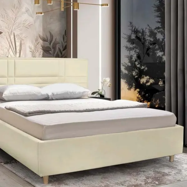 Кровать Crinela Lux Maria Laguna 03 160 x 200 см / Фанера / Слоновая кость photo 5