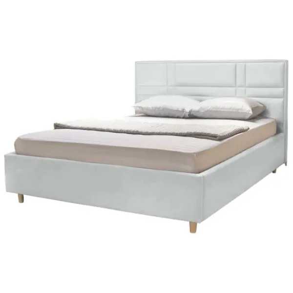 Кровать Crinela Lux Maria Laguna 41 160 x 200 см / Фанера / Светло Серый photo 2