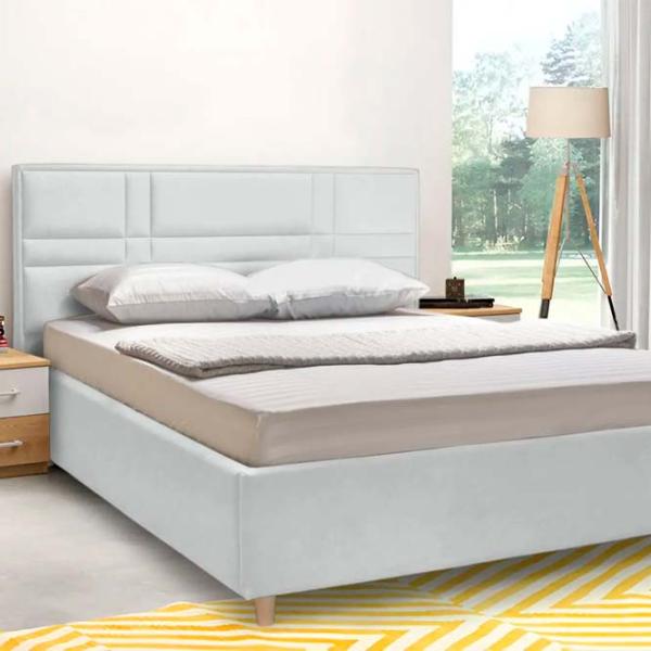 Кровать Crinela Lux Maria Laguna 41 160 x 200 см / Фанера / Светло Серый photo 3