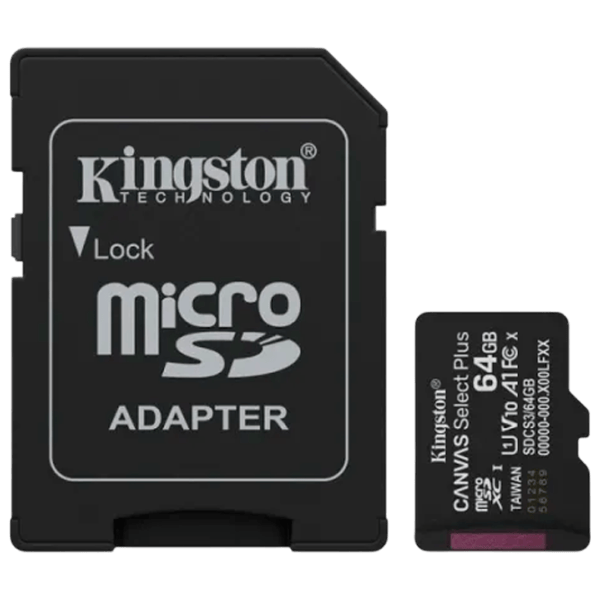 Card memorie Kingston Canvas Select Plus 64 GB MicroSD / Class10 photo 1