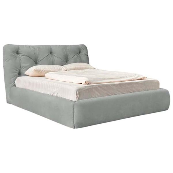 Кровать Crinela Premium Florence Laguna 42 160 x 200 см / Фанера / Светло Серый photo 1
