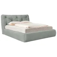 Кровать Crinela Premium Florence Laguna 42 160 x 200 см / Фанера / Светло Серый