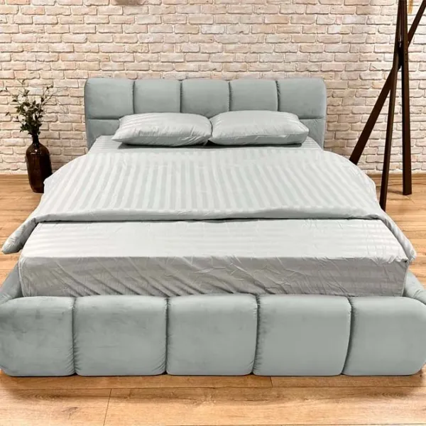 Кровать Crinela Premium Jenny Laguna 42 160 x 200 см / Фанера / Светло Серый photo 3