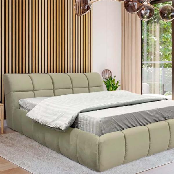 Кровать Crinela Premium Jenny Laguna 09 160 x 200 см / Фанера / Каменно-серый photo 4