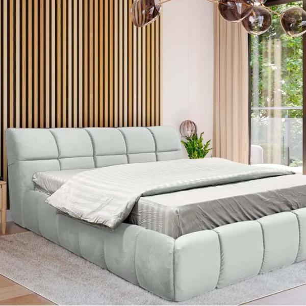 Кровать Crinela Premium Jenny Laguna 41 160 x 200 см / Фанера / Серебристо-серый photo 5