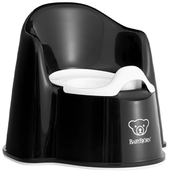 Oliță BabyBjorn Potty Chair Powder 055256A Pentru băieți / 12+ luni / Black photo 1