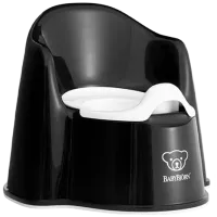 Oliță BabyBjorn Potty Chair Powder 055256A Pentru băieți / 12+ luni / Black