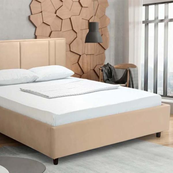 Кровать Crinela Confort Bianca London 02 180 x 200 см / Фанера / Капучино photo 4