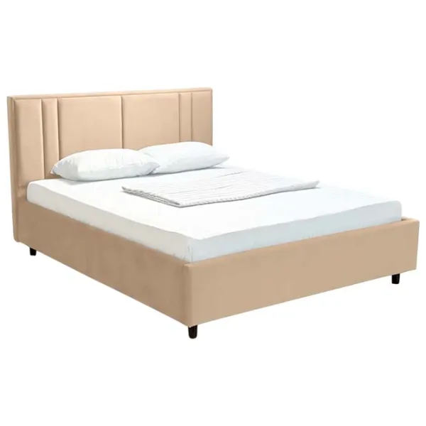 Кровать Crinela Confort Bianca London 02 160 x 200 см / Фанера / Капучино photo 1