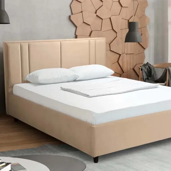 Кровать Crinela Confort Bianca London 02 160 x 200 см / Фанера / Капучино photo 3