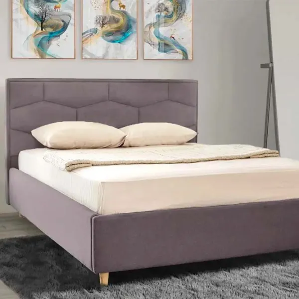 Кровать Crinela Confort New Solomia London 15 140 x 200 см / Фанера / Серый photo 3