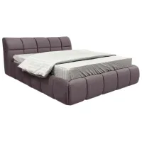 Кровать Crinela Lux Jenny Vogue 14 160 x 200 см / Фанера / Серебристо-серый