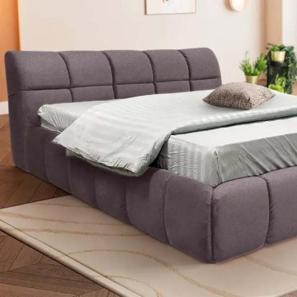 Кровать Crinela Lux Jenny Vogue 14 160 x 200 см / Фанера / Серебристо-серый photo 4