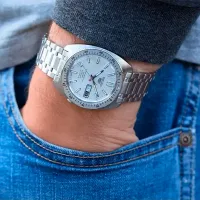Ceas de mână pentru bărbați Seiko SRPL91K1 Mecanic / 38 mm photo 3