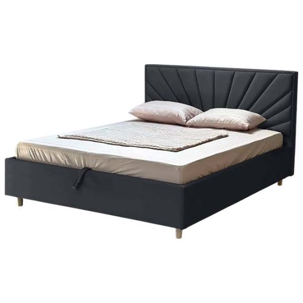 Кровать Crinela Confort New Sunny London 04 140 x 200 см / Фанера / Тёмно-серый photo 2