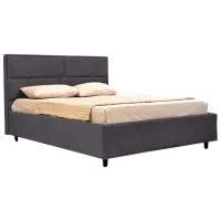 Кровать Crinela Lux Sofi Mono 07 180 x 200 см / Фанера / Тёмно-серый