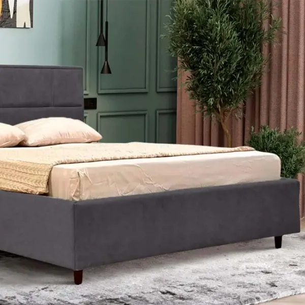 Кровать Crinela Lux Sofi Mono 07 180 x 200 см / Фанера / Тёмно-серый photo 2