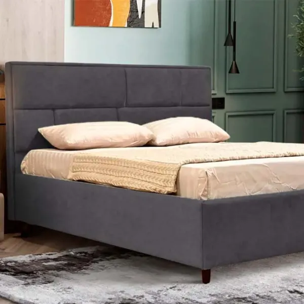 Кровать Crinela Lux Sofi Mono 07 180 x 200 см / Фанера / Тёмно-серый photo 3