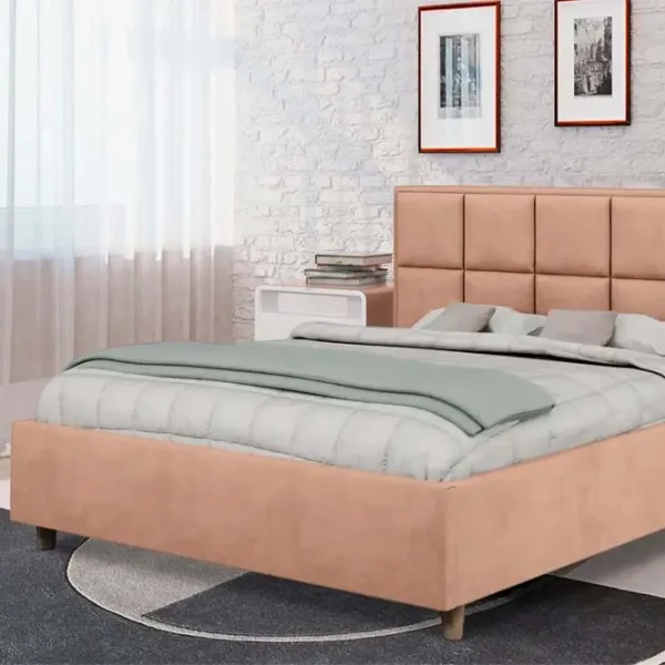 Кровать Crinela Confort New Tatiana London 03 140 x 200 см / Фанера / Бежевый photo 4