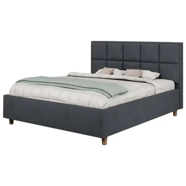 Кровать Crinela Confort New Tatiana London 16 160 x 200 см / Фанера / Тёмно-серый photo 1