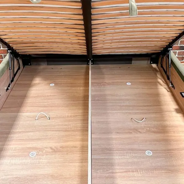 Кровать Crinela Lux Sofi Laguna 09 180 x 200 см / Фанера / Каменно-серый photo 4