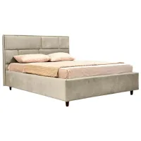 Кровать Crinela Lux Sofi Laguna 08 160 x 200 см / Фанера / Серо-Бежевый