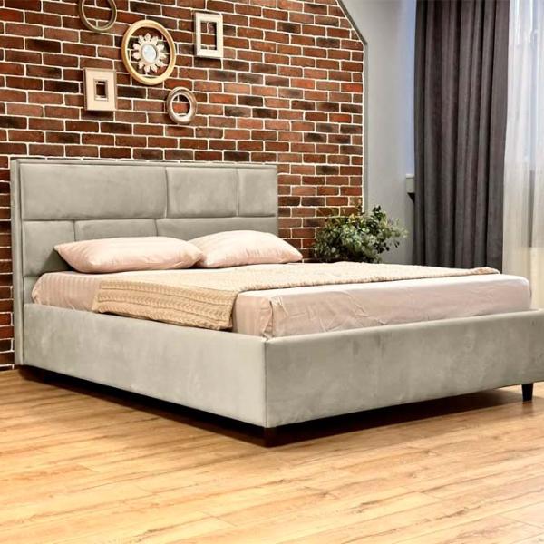 Кровать Crinela Lux Sofi Laguna 08 160 x 200 см / Фанера / Серо-Бежевый photo 2