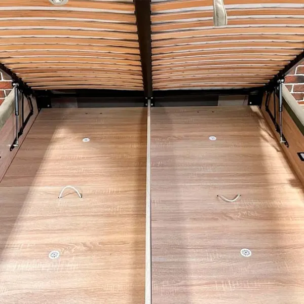 Кровать Crinela Lux Sofi Laguna 08 160 x 200 см / Фанера / Серо-Бежевый photo 4