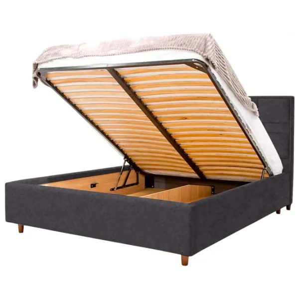 Кровать Crinela Lux Maria Mono 07 160 x 200 см / Фанера / Тёмно-серый photo 3