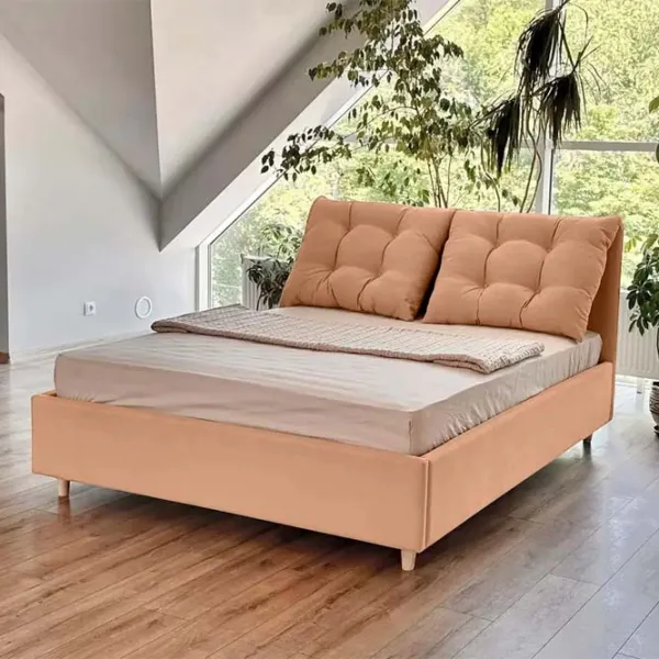 Кровать Crinela Confort New Adele London 03 180 x 200 см / Фанера / Бежевый photo 3