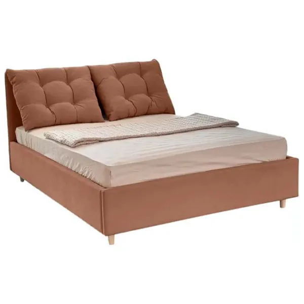 Кровать Crinela Confort New Adele London 04 140 x 200 см / Фанера / Светло-коричневый photo 2