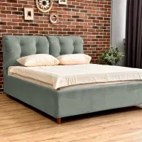 Кровать Crinela Premium Adele Laguna 43 160 x 200 см / Фанера / Серый photo 2