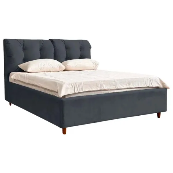 Кровать Crinela Premium Adele Laguna 44 160 x 200 см / Фанера / Графит photo 1