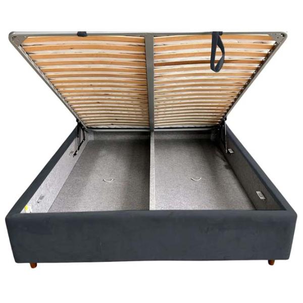 Кровать Crinela Premium Adele Laguna 44 160 x 200 см / Фанера / Графит photo 4